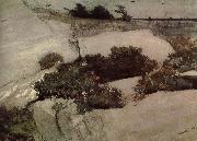 Winslow Homer Maine cliffs painting